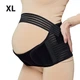 Пояс бандаж для беременных дородовой и послеродовой UFT Bandage XL Black Универсальный регулируемый корсет для поддержки живота Черный - изображение 1