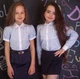 Блузка рубашка "Свит блуз" мод. 7002д р.146 голубая в полосочку (1014251277) - изображение 3