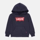 Детское теплое худи для мальчика Levi`s Lvb Batwing Screenprint Hoodie 8E8778-C8D-LQ 92 см (2A) Темно-синее (3665115044478) - изображение 1
