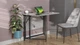Стол трансформер книжка Вуди Ferrum-decor 75x130x90 Черный металл ДСП Бетон 16 мм (VOODY3000) - изображение 8