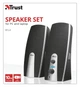 Колонки для ПК Trust MiLa 2.0 Speaker Set BLACK/WHITE - изображение 8