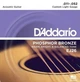 Струни для акустичної гітари D'Addario EJ26 Phosphor Bronze Custom Light Acoustic Guitar Strings 11/52 - зображення 1