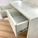 Туалетный столик для макияжа 2 ящика, 180*90*40см, дуб крафт белый, MirrorRika - изображение 2