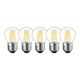 Комплект филаментных ламп ETRON Filament 5 шт 1-EFP-154 G45 E27 5W 4200K - изображение 2