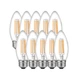 Комплект філаментних ламп ETRON Filament 10 шт 1-EFP-146 4W C37 4200K 220V E27 - зображення 1