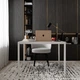 Письменный стол Art in Head Brevity Loft mid 900х750х670 мм Ателье светлый/белый металл (TB02040000010) - изображение 3