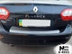 Накладка на бампер Renault Fluence 2010- без загиба NataNiko B-RE02 - изображение 1