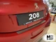 Накладка на бампер Peugeot 208 2013- без загиба NataNiko B-PE07 - изображение 1