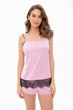 Сатинова піжама з мереживом 8167-6219-7 marshmallow Anabel Arto L/XL rose (6000003459892) - зображення 1