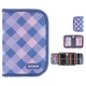 Пенал Kite 1 від., 2 відв., з наповненням 622H Purple Chequer - изображение 1