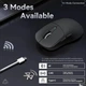 Геймерська акумуляторна бездротова (Bluetooth + 2,4G) миша Attack Shark X3, PixArt PAW3395, 26000DPI, Black-ЧОРНИЙ (X3-3395B) - изображение 3