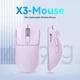 Беспроводная ATTACK SHARK X3 Фиолетовая Игровая Мышь PAW3395 для ПК Радиоканал / Bluetooth - изображение 3