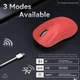Геймерська акумуляторна бездротова (Bluetooth + 2,4G) миша Attack Shark X3, PixArt PAW3395, 26000DPI, Red-ЧЕРВОНИЙ (X3-3395R) - изображение 3