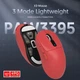 Геймерська акумуляторна бездротова (Bluetooth + 2,4G) миша Attack Shark X3, PixArt PAW3395, 26000DPI, Red-ЧЕРВОНИЙ (X3-3395R) - изображение 5