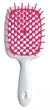 Щітка для волосся Janeke Superbrush Small біла-малина - изображение 1