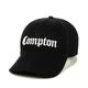 Молодежная кепка с вышивкой Комптон (Compton) One-size 56-59 см Черный с белым - изображение 1