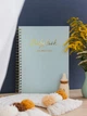 Фотоальбом з народження "Baby book", пакунок малюка, на пружині українською, колір зелена матча - изображение 1