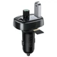 FM Модулятор (Автомобільний зарядний пристрій) Baseus Typed Charger with car holder 2.4A+1A Чорний - изображение 2