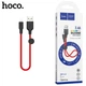 Кабель Hoco USB - Lightning короткий 0,25м 2.4A силікон X21 Plus Red (X21_025_Red) - зображення 2
