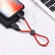 Кабель Hoco USB - Lightning короткий 0,25м 2.4A силікон X21 Plus Red (X21_025_Red) - зображення 3