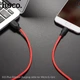 Кабель Hoco USB - Micro-USB 2метри силікон2.4А X21 Plus Red (X21_2M_Red) - зображення 3