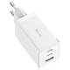 Мережевий зарядний пристрій СЗУ Baseus GaN5 Pro Fast Charger 2xUSB-C + USB 65 W White (CCGAN65E5) - зображення 3