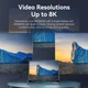 Кабель Vention USB Type-C to Type-C 4.0 1м 240W 50V 5A 8K60Hz Thunderbolt 4 Aluminum Alloy Grey-Black (TAVHF) - зображення 6