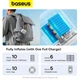Насос електричний портативний Baseus Pocketgo Portable Air Pump Stellar (C11157700221-00) White - зображення 8