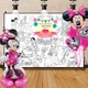 Мега раскраска именная фотозона банер на День рождения Дисней Disney 120 х150 см - изображение 1