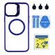 Чохол TPU+PC+Metal Stand Case with MagSafe and Camera Lenses для iPhone 13 Pro Max Колір Dark Blue - изображение 1