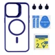Чохол TPU+PC+Metal Stand Case with MagSafe and Camera Lenses для iPhone 14 Pro Max Колір Grey - изображение 5
