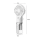 Портативный ручной аккумуляторный мини вентилятор Mini Fan XSFS-598 с распылителем воды белый - изображение 3