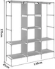 Тканинна шафа для одягу розкладний Storage Wardrobe 88130 130х45х175 см чорний - зображення 4
