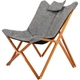 Крісло розкладне Bo-Camp Bloomsbury L Grey 1200370 DAS302726 - зображення 5