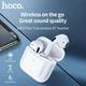 Бездротові навушники Hoco EW03 Plus, TWS Bluetooth 5.1, 30/200mAh, 4h, mic, White - зображення 4