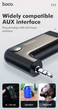 Автомобильный Bluetooth Адаптер Hoco E53, BT5.0, 10m, AUX, call, mic, 145mAh, 10 hours, micro-USB, Black - изображение 8