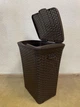Корзина для белья 50л ROTANGE коричневая из пластика (Н56х33х42,5 см) Консенсус - изображение 2