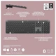 Клавіатура Logitech Signature Slim K950 US Graphite USB (920-012465) - зображення 5