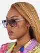 Солнцезащитные очки женские Guess 343408494 Серебристые (1159810567) - изображение 2