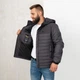 Чоловіча демісезонна куртка великого розміру UF-fashion 98-двл DV MEN'S 64 графітовий - зображення 3