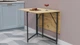 Стол трансформер книжка Вуди Ferrum-decor 75x130x90 Черный металл ДСП Дуб Артизан 16 мм (VOODY3007) - изображение 7