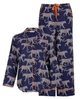 Піжама жіноча Cyberjammies Taylor 0362-0363 26/6XL Синій з леопардовим принтом (5051877516472) - зображення 3