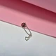 Серебряная Брошка-булавка шпилька с подвеской Божья Коровка Серебро 925 пробы Родированное бр2ец/045 1.00г - изображение 1