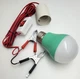 Светодиодная LED лампа 12V 5W лампочка съемная с патроном E27 кемпинговая на проводе с зажимами (крокодилами) и выключателем - изображение 2