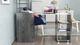Стол-тумба трансформер Смарт 4/2 с этажеркой Ferrum-decor 1430x1450x600 Черный металл ДСП Сосна Кембра 16 мм (SMART409) - изображение 7