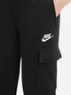 Подростковые теплые спортивные штаны-джоггеры на флисе для мальчика Nike K Nsw Club Flc Crgo Pnt Lbr FD3012-010 147-158 см Черные (196607242773) - изображение 3