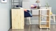Стол-тумба трансформер Смарт 4/2 с этажеркой Ferrum-decor 1430x1450x600 Черный металл ДСП Дуб Артизан 16 мм (SMART412) - изображение 7