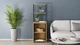 Стол-тумба трансформер Смарт 3/1 с этажеркой Ferrum-decor 1430x1450x500 Черный металл ДСП Дуб Артизан 16 мм (SMART305) - изображение 4