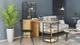 Стол-тумба трансформер Смарт 3/1 с этажеркой Ferrum-decor 1430x1450x500 Черный металл ДСП Дуб Артизан 16 мм (SMART305) - изображение 8