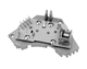 Реостат / резистор пічки (6 контактів) Peugeot Partner / Citroen Berlingo 1996-2011 11-148350000 MEYLE (Німеччина) - зображення 2
